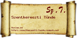 Szentkereszti Tünde névjegykártya